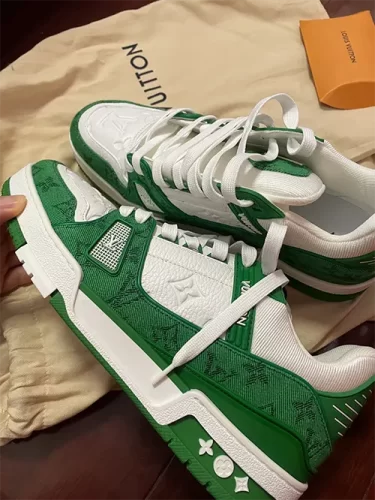 Louis Vuitton Trainer 'Green Monogram' photo review