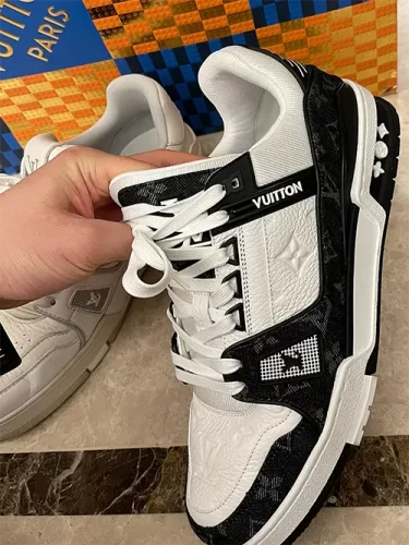 Louis Vuitton Trainer 'Denim Noir' photo review