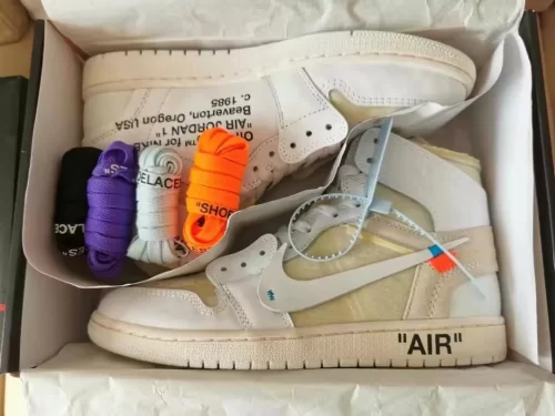 Off-White x Air Jordan 1 Retro High OG 'White' 2018 photo review