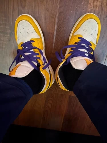 Air Jordan 1 Mid 'Lakers' photo review