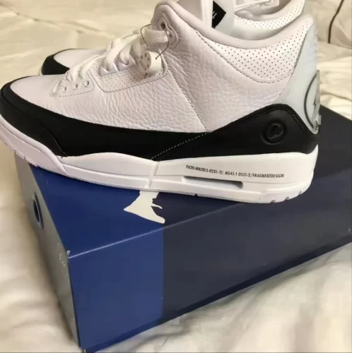 Fragment Design x Air Jordan 3 Retro SP 'White' photo review