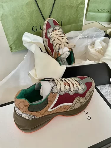 Gucci Rhyton 'Beige Brick Red' photo review