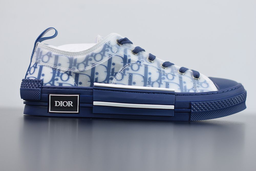 DIOR B23 OBLIQUE LOW TOP SNEAKER BLUE T00853H062