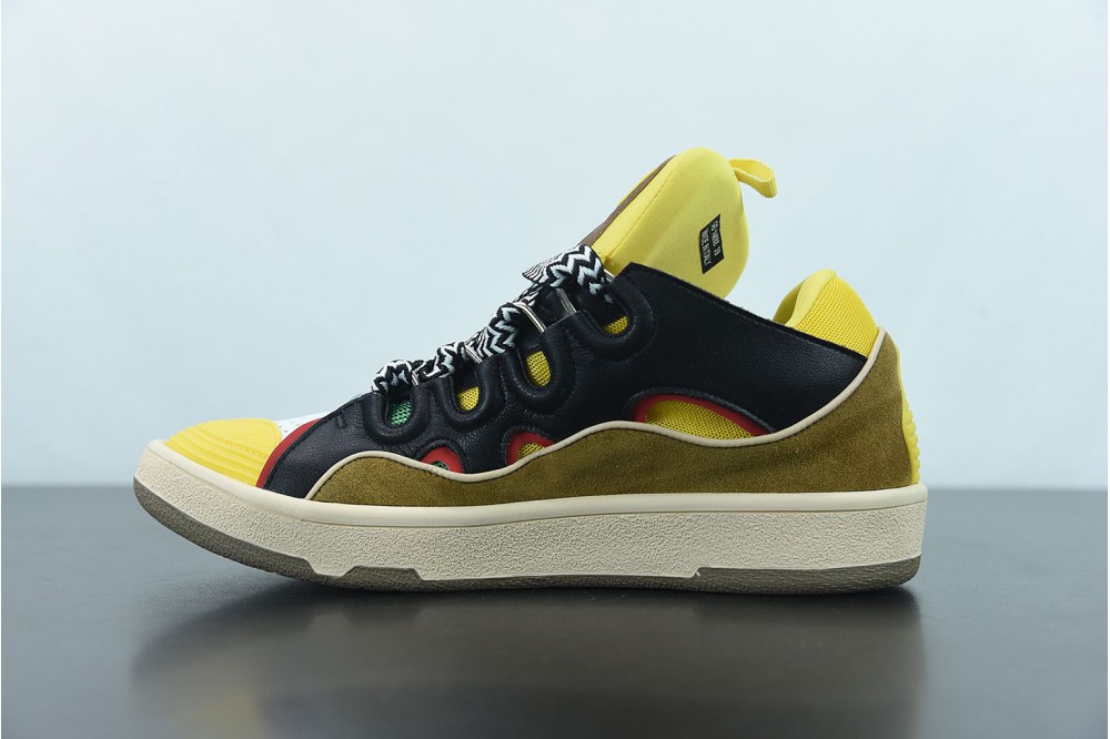 Lanvin Leather Curb Yellow Black