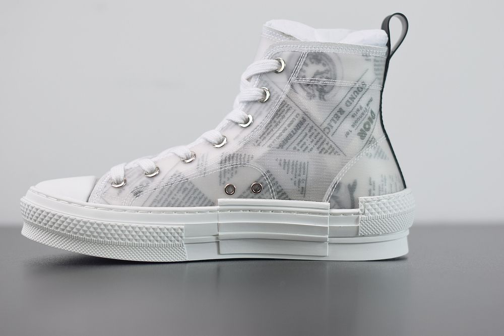 Dior B23 High Top Daniel Asham Newspaper