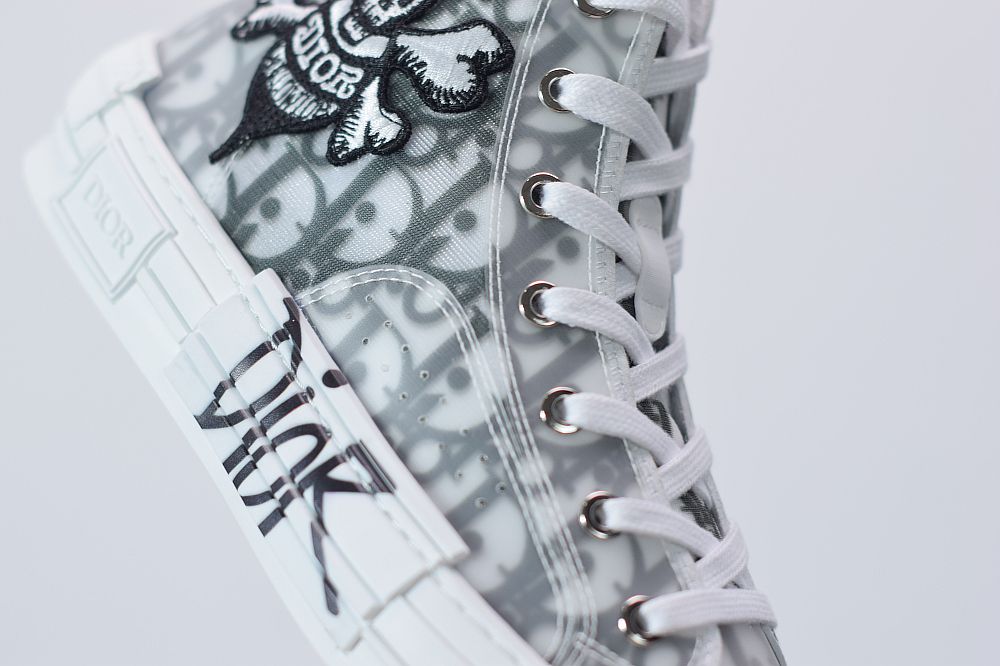 Dior And Shawn B23 High Top Bee Embroidery