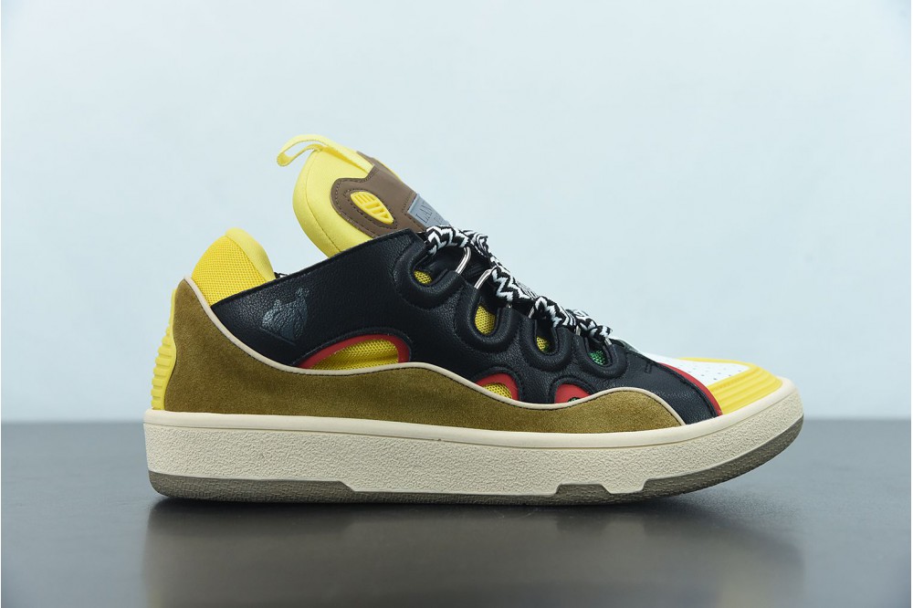 Lanvin Leather Curb Yellow Black