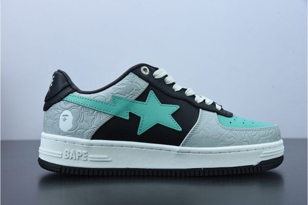 A Bathing Ape Bape SK8 Sta Black grey green