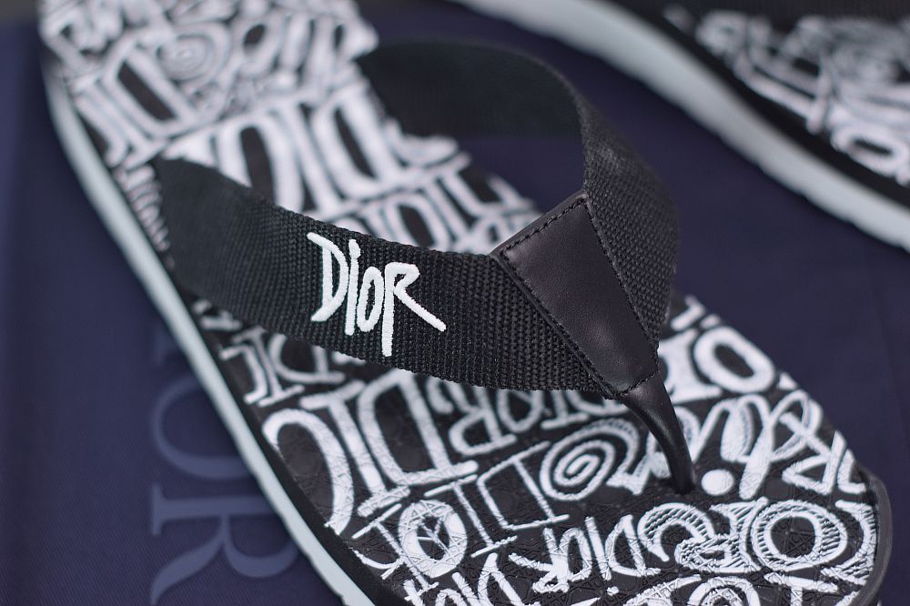 Dior Flip-Flops Logo Shower Sandals 2020ss