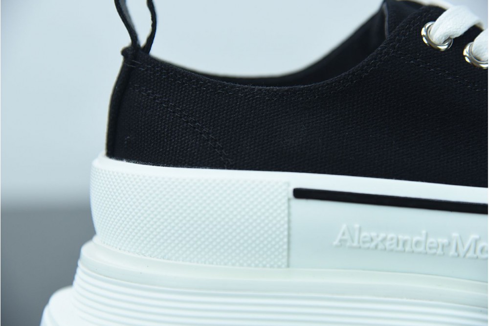 Alexander McQueen High rise canvas shoes with thick soles