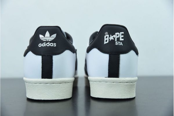 adidas Superstar 80s Bape White Black