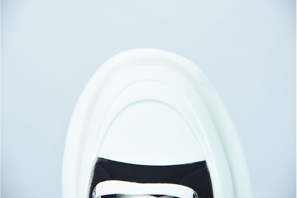 Alexander McQueen High rise canvas shoes with thick soles