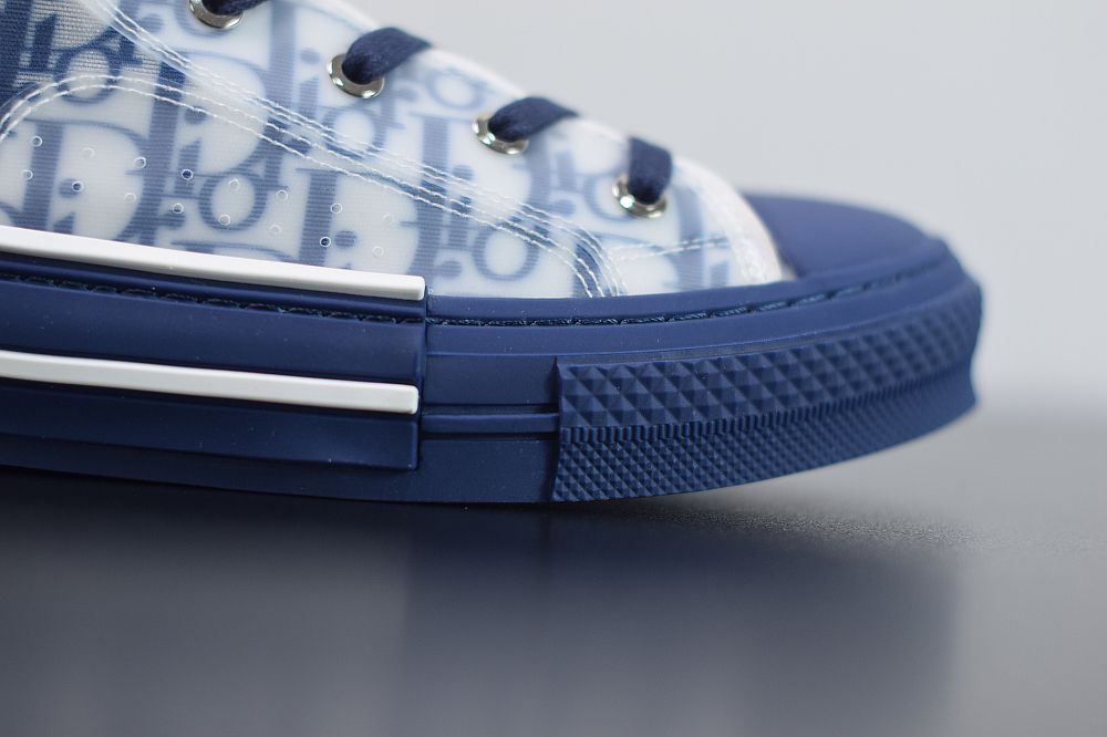 DIOR B23 OBLIQUE HIGH TOP SNEAKERS BLUE