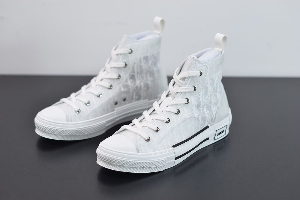 DIOR B23 OBLIQUE HIGH TOP SNEAKERS