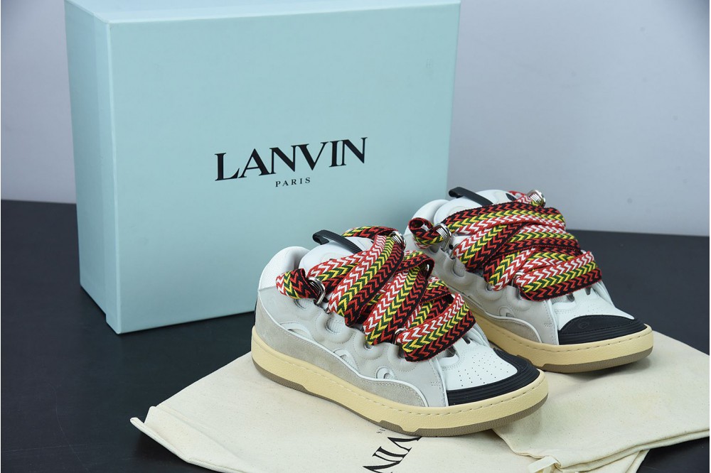 Lanvin Leather Curb White Ivory