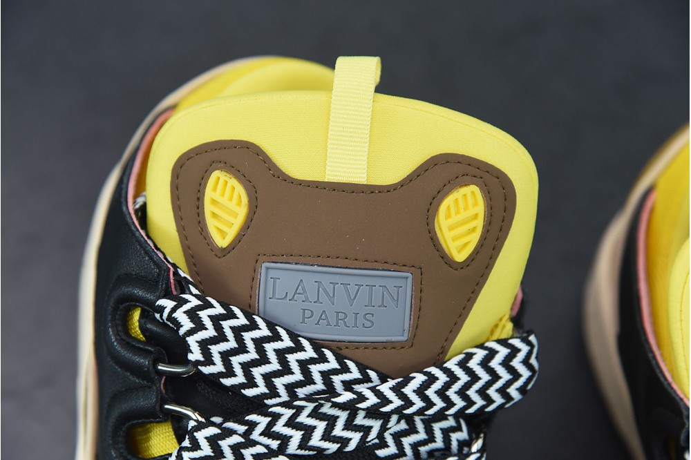 Lanvin Leather Curb Yellow Black