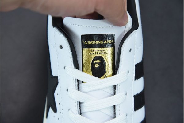 adidas Superstar 80s Bape White Black