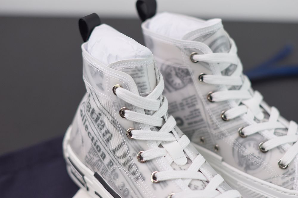 Dior B23 High Top Daniel Asham Newspaper