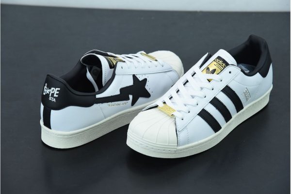 adidas Superstar 80s Bape White Black