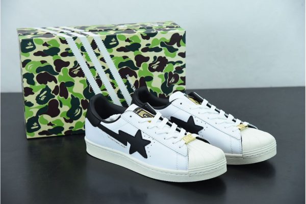 adidas Superstar 80s Bape White Black