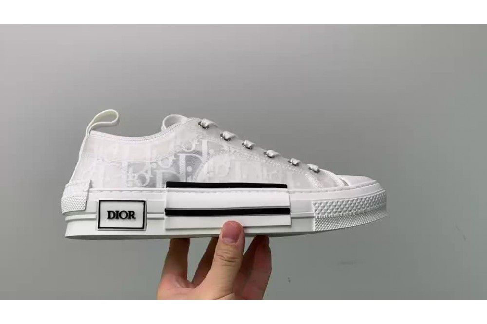 DIOR B23 OBLIQUE LOW TOP SNEAKER WHITE T00853H059