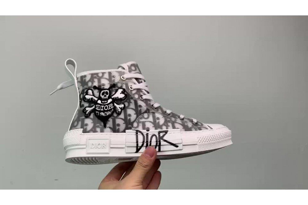 Dior And Shawn B23 High Top Bee Embroidery