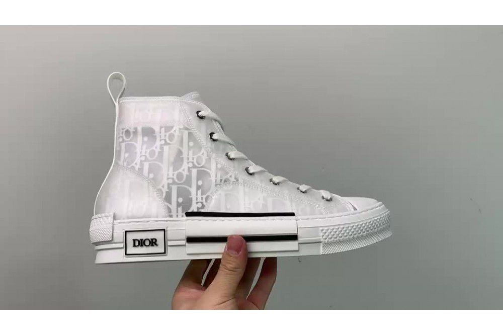 DIOR B23 OBLIQUE HIGH TOP SNEAKERS