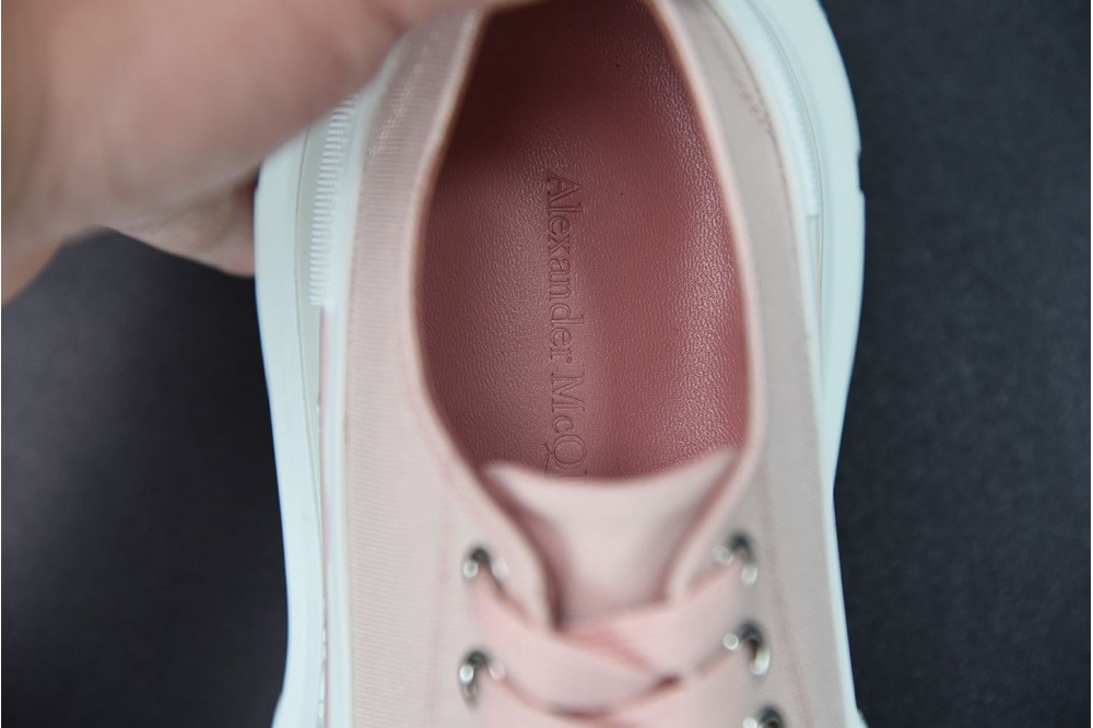 Alexander McQueen High rise canvas shoes with thick soles