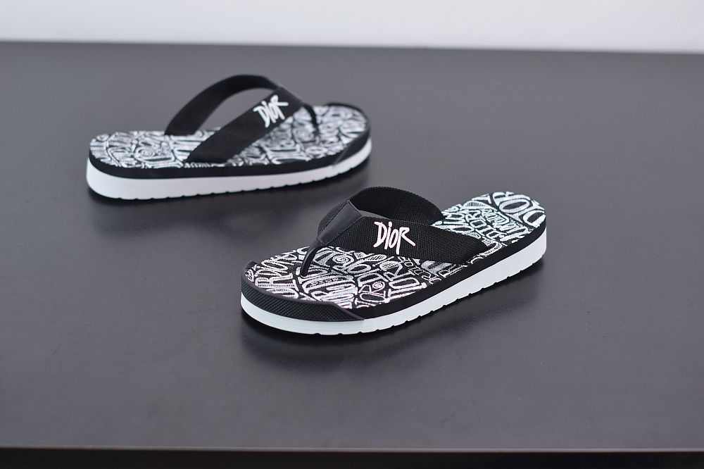 Dior Flip-Flops Logo Shower Sandals 2020ss