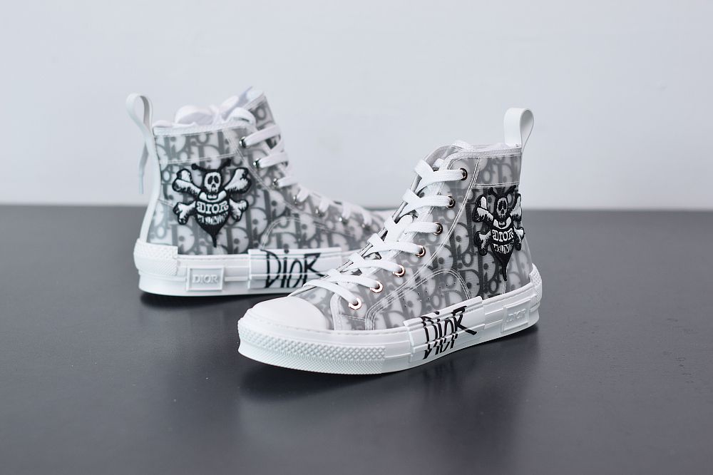 Dior And Shawn B23 High Top Bee Embroidery