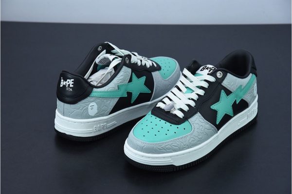 A Bathing Ape Bape SK8 Sta Black grey green