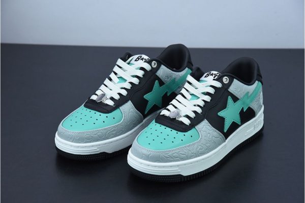 A Bathing Ape Bape SK8 Sta Black grey green