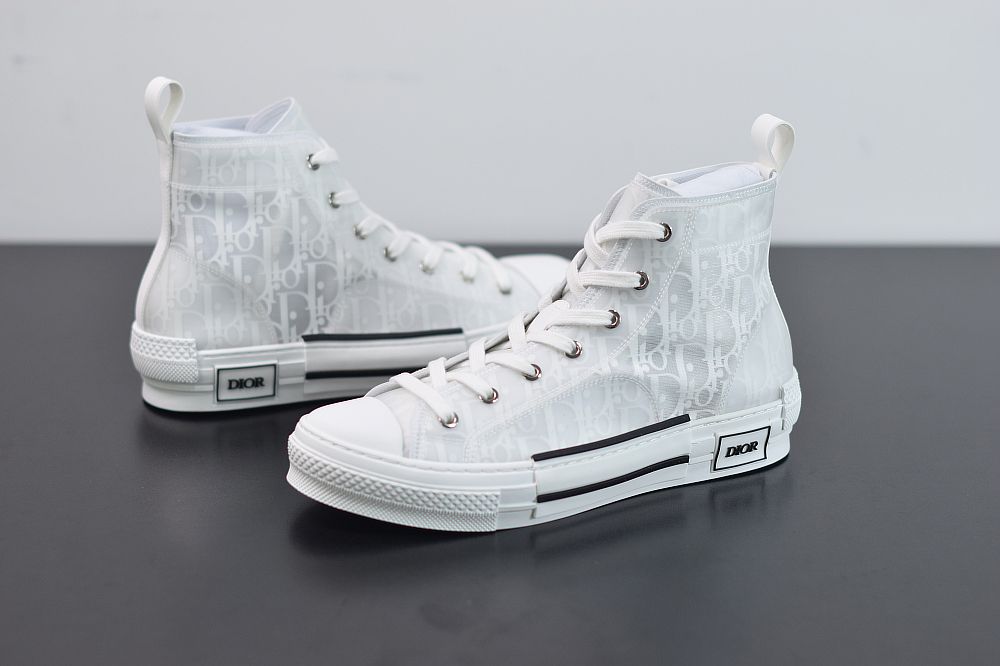 DIOR B23 OBLIQUE HIGH TOP SNEAKERS