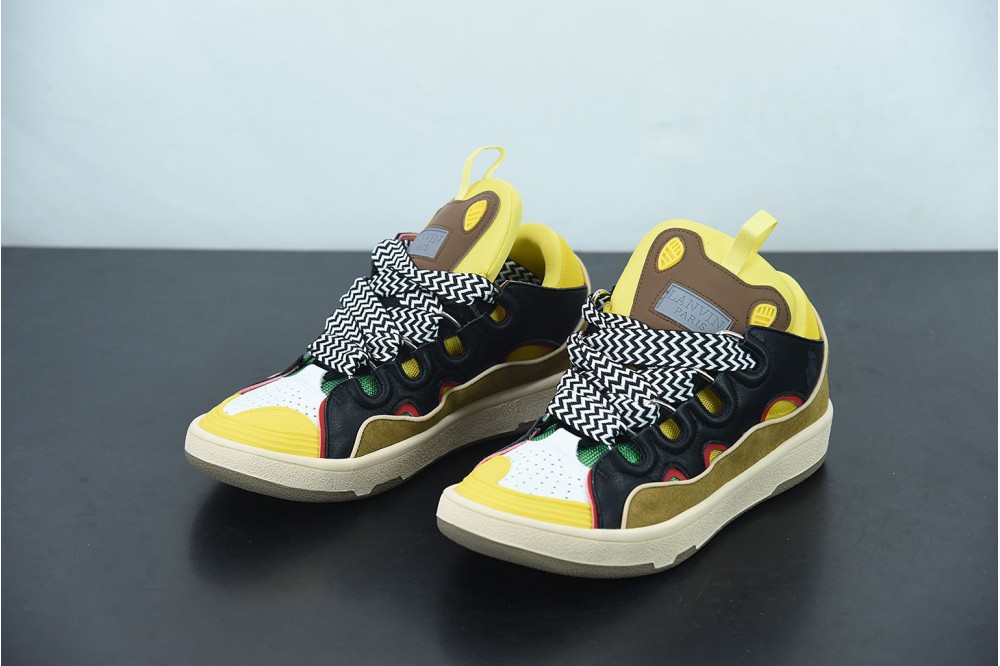 Lanvin Leather Curb Yellow Black