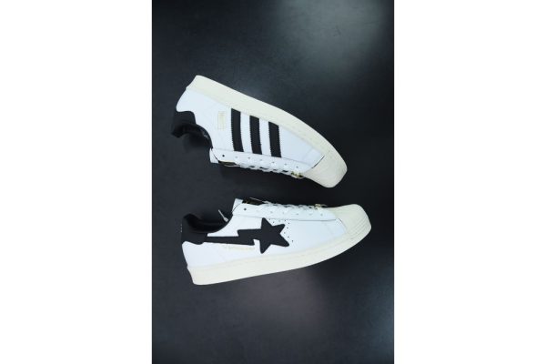 adidas Superstar 80s Bape White Black