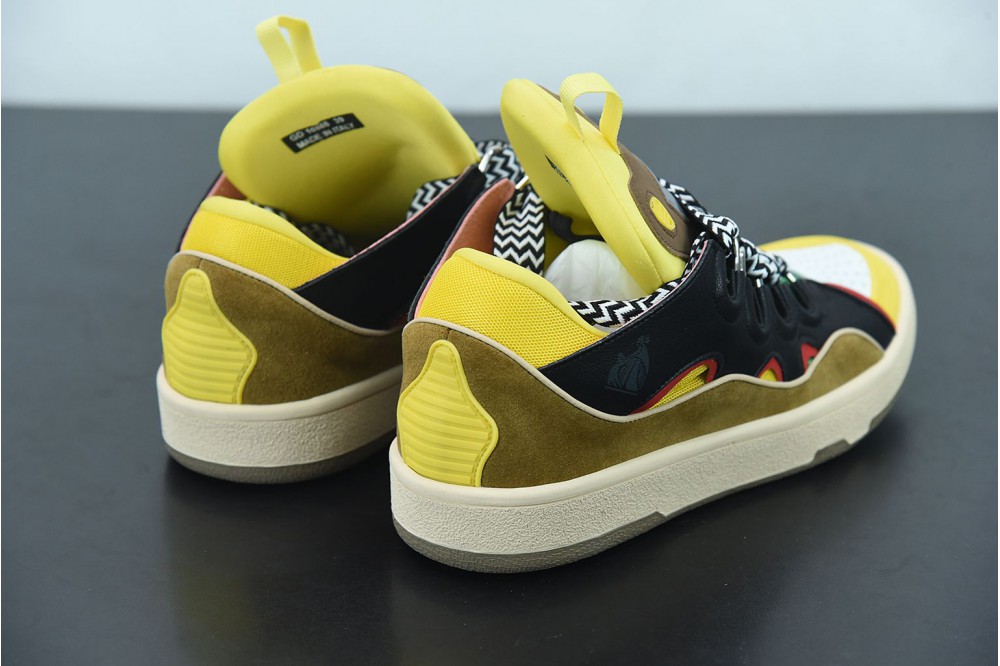 Lanvin Leather Curb Yellow Black